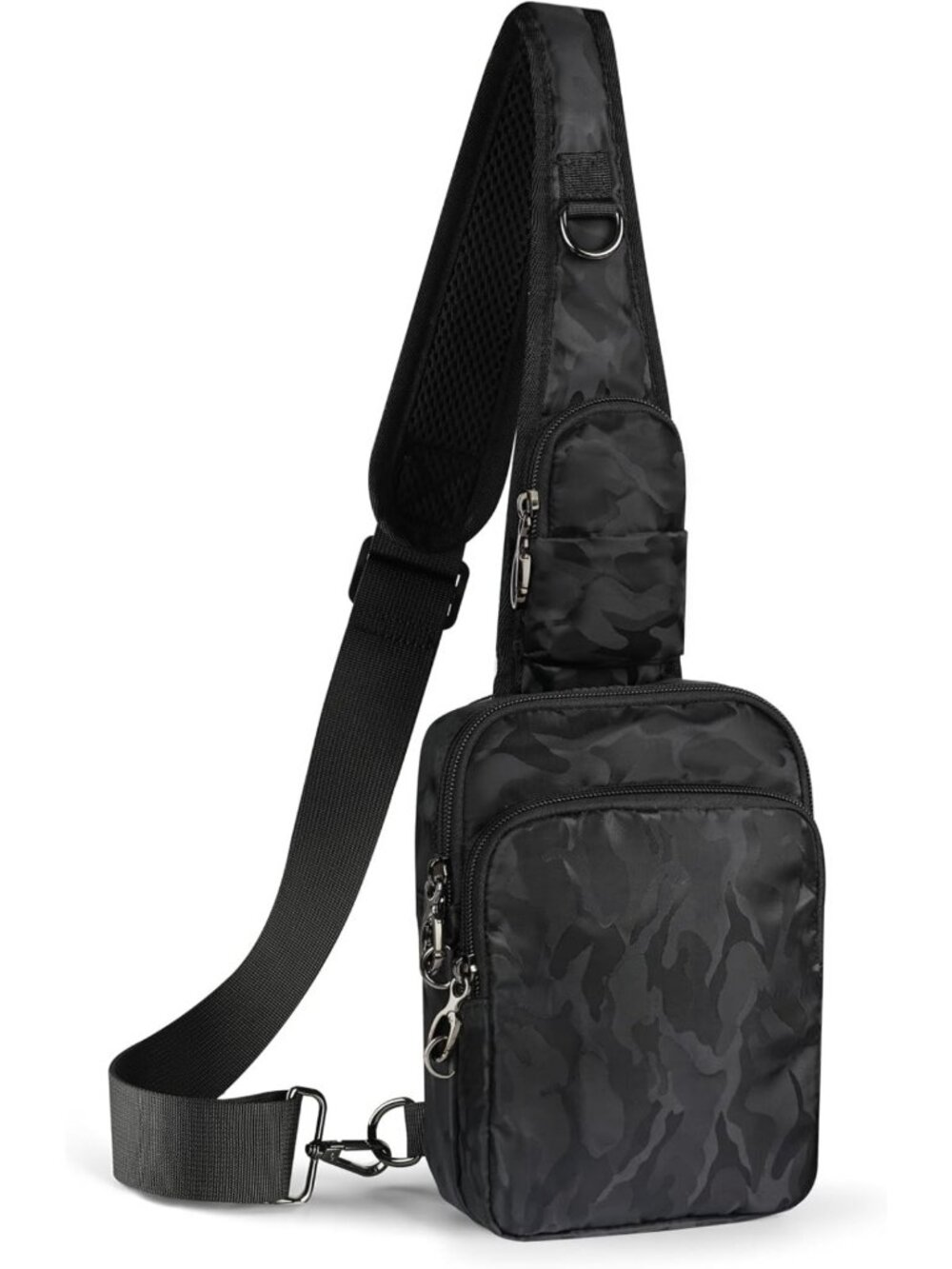 Stylish Crossbody Sling Bag with Zipper Lock, RFID Blocking & Water Resistant
